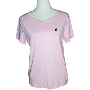 🦋Victoria's Secret 100% Cotton Baby Pink Tee With Hearts